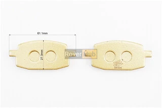 Гальмівні колодки (дискові) Yamaha JOG2/BWS/Axis/ARTISTIC/APRIO; Viper WIND; WUYANG-WY 50; LIFAN-LF 50; к-кт жовті