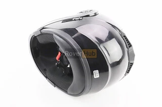 Шлем модуляр, закрытый с откидным подбородком+откидные очки BLD-159 L (59-60см), ЧЕРНЫЙ глянец