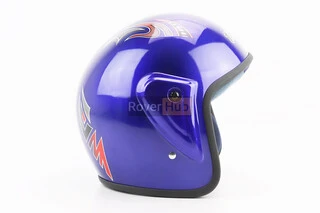 Шолом відкритий HK-215, СИНІЙ (незначні відмінності малюнків, можливі дефекти фарбування)