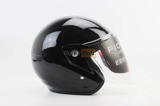 Шолом відкритий АТ-666, ЧОРНИЙ (можливі дефекти фарбування)