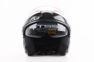 Шолом відкритий+відкидні окуляри BLD-708 М (57-58см), ЧОРНО-СИНІЙ "Bulldog"