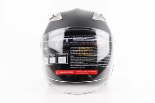 Шолом відкритий+відкидні окуляри BLD-708 S (55-56см), ЧОРНИЙ матовий