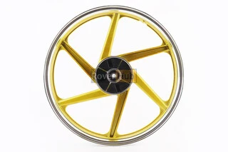Диск задний литой 1,6-17" ALPHA/ACTIVE "лучи", жёлтый
