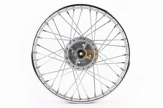 Диск задний спицованный (колесо) 1,4-17" DELTA, хром (ось 12мм)