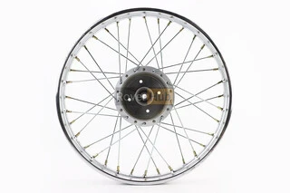 Диск задний спицованный (колесо) 1,4-17" DELTA, хром (ось 12мм)