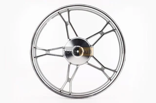 Диск передній литий 1,2-17" DELTA, сріблястий (вісь 10мм)