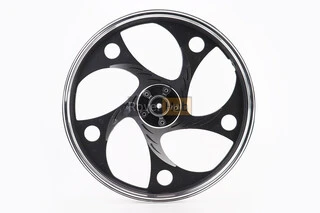 Диск передній литий 1,4-17" ACTIVE "хвиля", чорний "під дискове гальмо" (вісь 12мм)