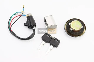 Замки комплект (зажигание, руля, крышка бака круглая)