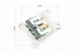 Клапан пелюстковий карбюратора Honda AF-34 (під 4 болти, корпус метал)