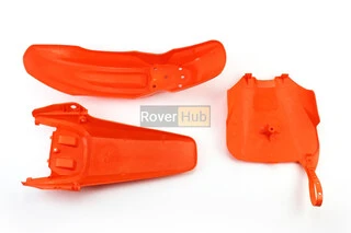 Пластик - ВЕСЬ к-кт деталей - 7од. ПОМАРАНЧЕВИЙ, Honda CRF70/KAYO CRAZY CAT 140cc/GEON X-PIT