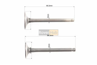 Клапан впускний, випускний к-кт 125cc