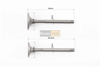 Клапан впускний, випускний к-кт 125cc