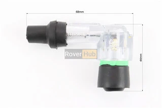 Ковпачок свічки "люлька" 90град, прозорий