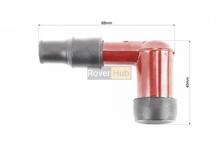 Ковпачок свічки "люлька" 90град. текстолітовий, тип. 2