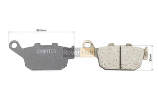 Гальмівні колодки (дискові) V200CR/V250CR; HONDA-CBR 125/CBF 250/ NEW MEGAPRO/ KRZ FRONT/SCRAMBLER 250/X-Road Light 200 к-кт 2шт