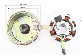 Магнето в зборі (8 котушок)