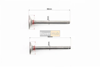 Клапан впускний, випускний НЕМАГНІТний к-кт 70-110-125cc