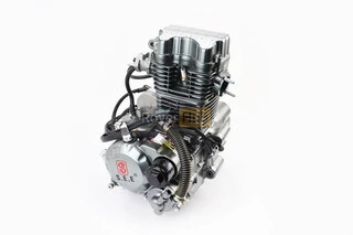 Двигун мотоциклетний в зборі CGT-250cc (водяне охолодження) + карбюратор, комутатор, котушка запалювання, тип 2