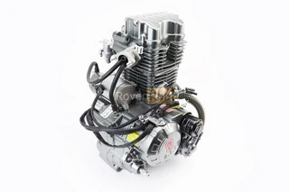 Двигун мотоциклетний в зборі CGT-250cc (водяне охолодження) + карбюратор, комутатор, котушка запалювання, тип 2