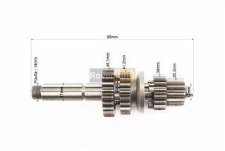 Коробка передач (два вала с шестернями), первичный вал 150мм Active