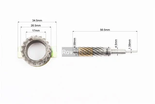 Шестерня спідометру (метал) + черв'як Honda DIO