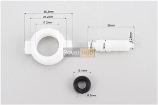 Шестерня спидометра (пластик) + червяк Honda DIO AF62