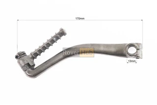 Важіль кікстартера (чорний) "кругла підніжка" "з вигином"