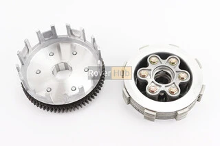 Сцепление, маховик в сборе (6 болтов, маховик 70T) CB-150/200cc, тип1