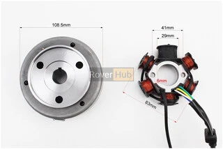 Магнето в сборе (на 6 катушек)