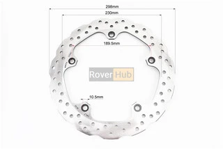 Loncin LX650DS/LX650-2A Диск гальмівний передній D-298mm