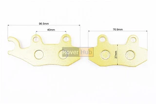 Гальмівні колодки (дискові) ліве вухо, Viper - RACE/STORM/CG/СВ/HONDA-LS125;NSR 50;MBX 50/LIFAN/KYMCO-Pulsar/LONCIN, к-кт 2шт,