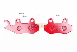 Гальмівні колодки (дискові) ліве вухо, Viper - RACE/STORM/CG/СВ/HONDA-LS125;NSR 50;MBX 50/LIFAN/KYMCO-Pulsar/LONCIN, к-кт 2шт,