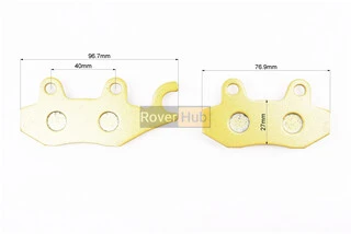 Гальмівні колодки (дискові) праве вухо, Viper - RACE/STORM/CG/СВ/HONDA-LS125;NSR 50;MBX 50/LIFAN/KYMCO-Pulsar/LONCIN, к-кт 2шт,