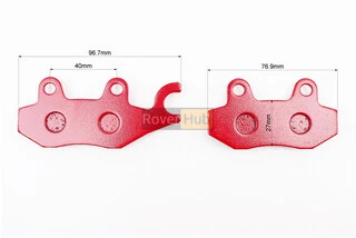 Гальмівні колодки (дискові) праве вухо, Viper - RACE/STORM/CG/СВ/HONDA-LS125;NSR 50;MBX 50/LIFAN/KYMCO-Pulsar/LONCIN, к-кт 2шт,