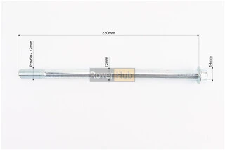 Вісь заднього колеса d12mm; L220mm