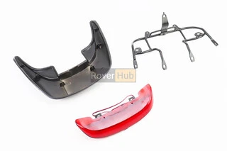 Honda DIO AF-28 пластик - "спойлер", ЧЕРНЫЙ +крепление+фонарь "спойлера" к-кт