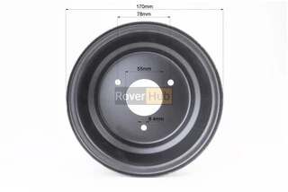 Диск стальной 7*4,5 d=55; 3отв.*78mm, черный