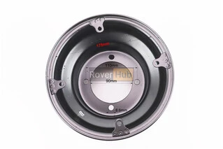 Диск сталевий 8*6 d = 90; 4відп.*110mm, H-180mm, чорний