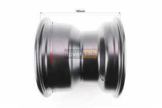 Диск сталевий 8*6 d = 90; 4відп.*110mm, H-180mm, чорний