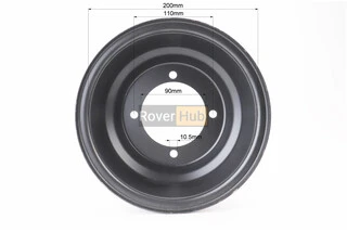 Диск сталевий 8*6 d = 90; 4відп.*110mm, чорний