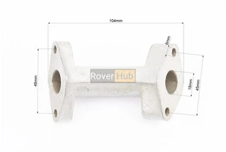 Патрубок карбюратора (алюміній), d - 1mm, h - 92mm