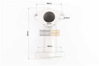 Патрубок карбюратора (алюминий), d - 22mm, h - 95mm