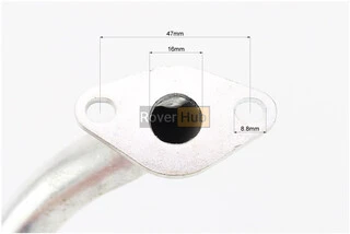 Патрубок карбюратора (метал), d - 16mm, h - 160mm