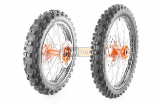Terra-X 250 (2019) Колесо переднє спицьоване у зборі 1,6-21+ Колесо заднє спицьоване у зборі 2,15-18 + дики гальмівні + зірка,