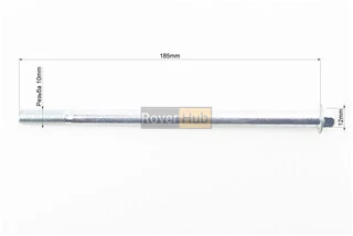 Вісь колеса переднього Honda DIO AF18 / 27/34 d10mm; L185mm