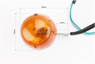 Поворотник лев., прав. "хром круглые" к-кт 2 шт (цена=качество), (два провода)