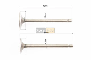Клапана випускний (h-89; d-26), впускной (h-90; d-31,5)  к-кт 2шт 200cc