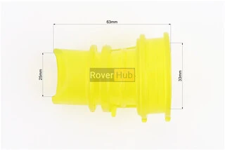 Патрубок фильтра воздушного Honda DIO AF18, силикон (ЖЕЛТЫЙ)