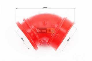 Патрубок фильтра воздушного Suzuki AD50, силикон (КРАСНЫЙ)