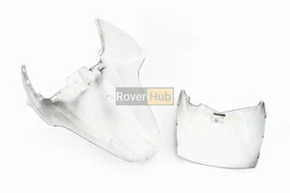 Honda LEAD AF-48 пластик - крило переднє (2 частини к-кт), ЧОРНИЙ, тип 1